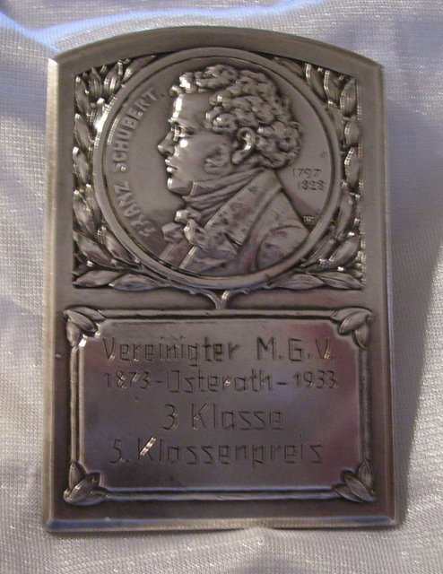 Franz Schubert- 90.0 Grams Silver Commemorative Medallion