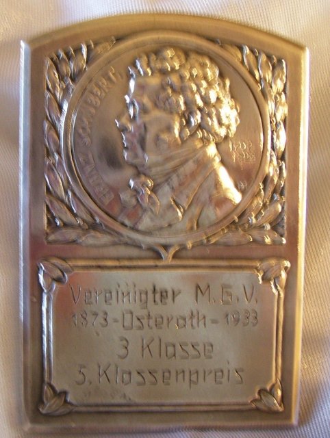 Franz Schubert- 90.0 Grams Silver Commemorative Medallion