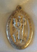 Saint Christopher( Protect Us ) Pendant- 8.0 grams Elco Sterling