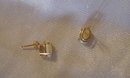 A Pair of Opal Earrings 14K yellow-gold, 1.0 grams