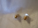 A pair ( 2 ) cts, Aquamarine and 14 KG Earrings