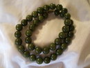 Antique Vintage lady's jade beaded necklace, 67.4 grams