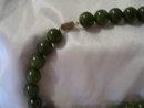 Antique Vintage lady's jade beaded necklace, 67.4 grams
