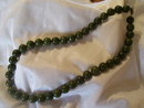 Antique Vintage lady's jade beaded necklace, 67.4 grams