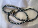 Vintage Japanese Akoya Black Pearl necklace, 13.2 grams