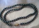 Vintage Japanese Akoya Black Pearl necklace, 13.2 grams