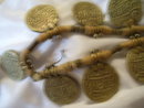 Ancient Coin Necklace ( 7 x 1.00'') J,619 coins