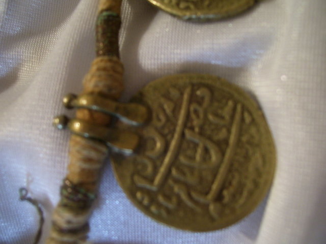 Ancient Coin Necklace ( 7 x 1.00'') J,619 coins