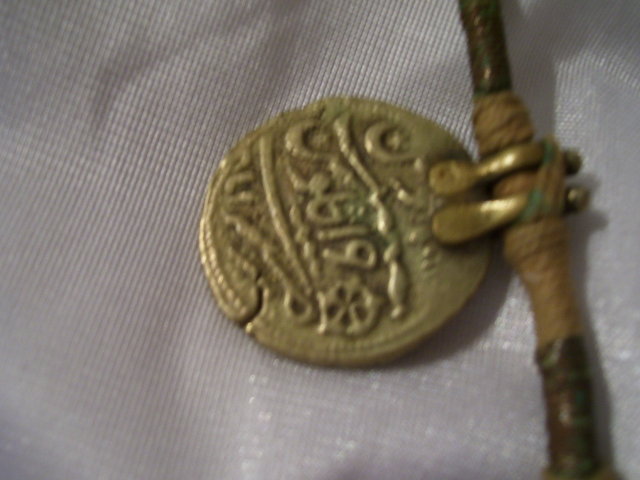 Ancient Coin Necklace ( 7 x 1.00'') J,619 coins