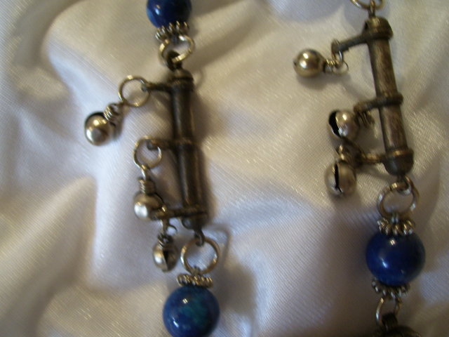 Ancient Egyptian Style Necklace-Blue Lapis colored Stones