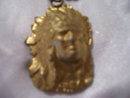 Mans large Indian Head Hand Made Pendant- Wt. 17.2 grams
