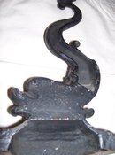 Old Vintage-Chinese Wrought Iron Fish door stop
