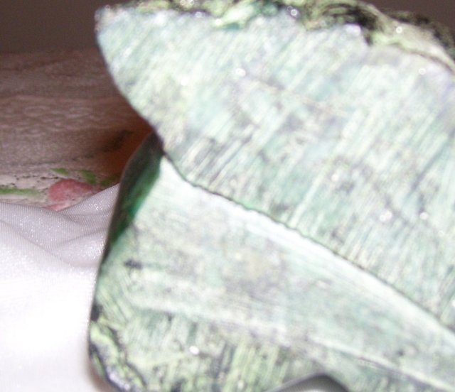 Indian Head Carved in 3.25 Pound Natural Emerald