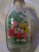 Chinese - Old art painted blown glass snuff bottle