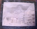 Vintage Italian Marble hand carved and engraved marble storage box