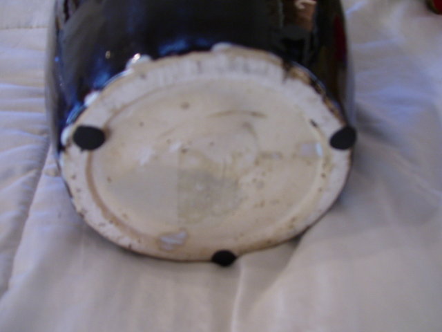 A large Ingraved art porcelain floor/table vase