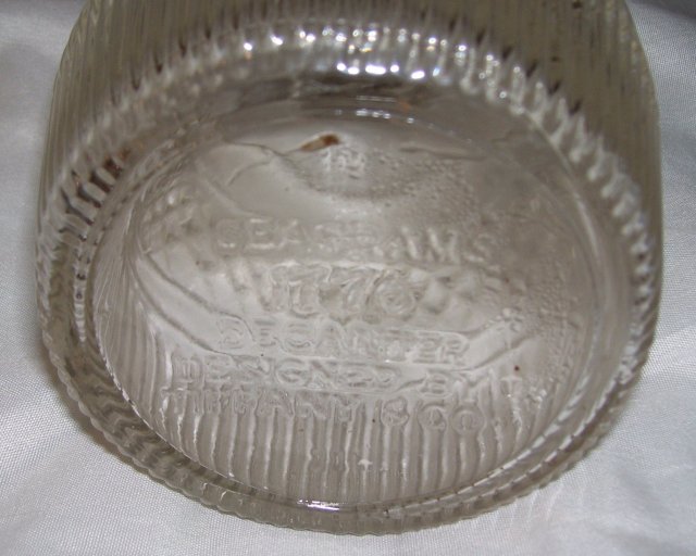 Crystal Seagrams 1716 Bicentenial Decanter designed by Tiffany & Company