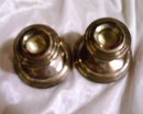 A vintage Pair of Newbury Silver Co. Sterling silver candle holders