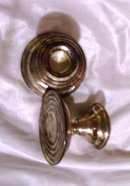 A vintage Pair of Newbury Silver Co. Sterling silver candle holders