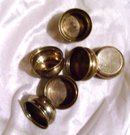 A vintage set of six Sterling Silver Hallmarked Finger Bowls