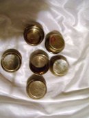 A vintage set of six Sterling Silver Hallmarked Finger Bowls