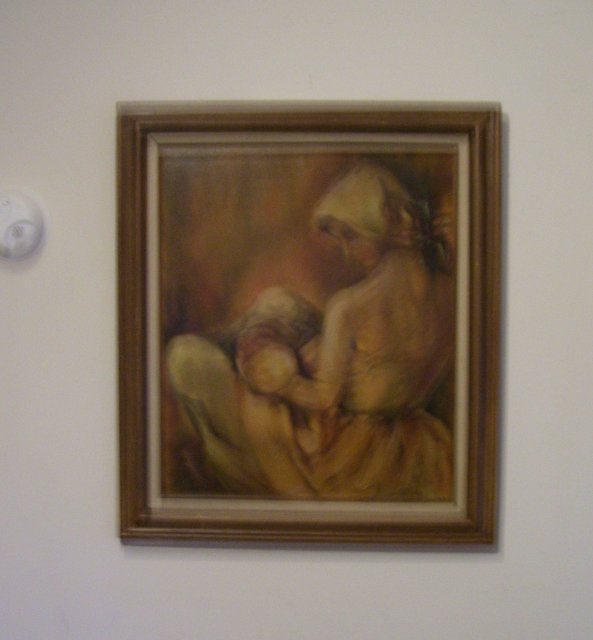 Portrait- Woman Breast Feeding Infant-- Douglas Ball - California- 20 th century-24