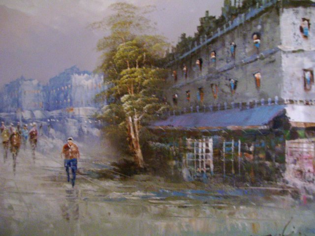 '' Moulin '' Paris street scene-21