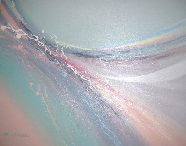R. Smith-20th Centry Abstract ( 30'' x 40 '') Oil on Canvas