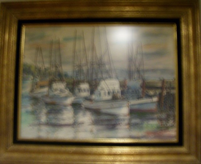 Cecil Wray Goodchild, California 1901-1983 Watercolor print of seascape