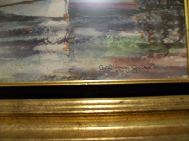 Cecil Wray Goodchild, California 1901-1983 Watercolor print of seascape