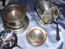 Five pieces of Vintage silverplate Items