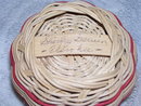 Signed Cherokee Indian ''Shirley Gewin '' woven basket