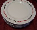 A set of 10 Jackson Custom China floral Resturant plates.