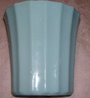 ''Alamo Art Pottery ''Vitreous China '' Light Blue oval Pottery Vase