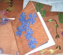 Sudanese Religion ( Pray for Sudan ) handicrafts-Embrodered solt leather bound- Notebooks/ Album holder