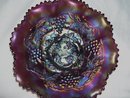 Vintage'' Northwood, Grape and Cable,'' Variant '' Amethyst Bowl