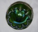 Vintage Nortwood '' Fine Cut and Roses'' Green- Footed Rose Bowl