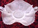 Vintage, Fenton Rare White Persion Medallion Bon bon/Card tray