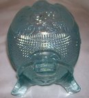 Vintage, Northwood, '' Fine Cut and Roses, Aqua- Rose Bowl, varient with'' Fancy '' interior