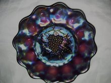 Vintage, Imperial ,'' Heavy Grape''/ Lattice 8.875 inch Amethyst Plate