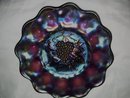 Vintage, Imperial ,'' Heavy Grape''/ Lattice 8.875 inch Amethyst Plate