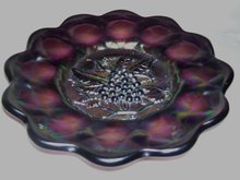 Vintage, Imperial ,'' Heavy Grape''/ Lattice 7.875 inch Amethyst Plate
