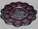 Vintage, Imperial ,'' Heavy Grape''/ Lattice 7.875 inch Amethyst Plate