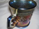 Vintage, Fenton, ''Orange Tree'' Blue Shaving Mug with the (3) inch base