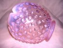 Fenton Art Glass- Hobnail - Wild Rose colored Pink -Opalescent 5 inch Rose bowl