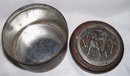 Vintage, Metze Pewter, OldTobacco Tin.Snuff Box with/ 1874 Metzke copyrwtight