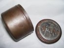 Vintage, Metze Pewter, OldTobacco Tin.Snuff Box with/ 1874 Metzke copyrwtight