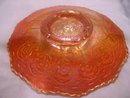 A Fenton , Persion Medallion, Pumpkin Marigold, 6.00 inch Plate