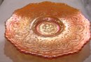 A Fenton , Persion Medallion, Pumpkin Marigold, 6.00 inch Plate