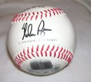 A Nolan Ryan Autographed Photo Ball